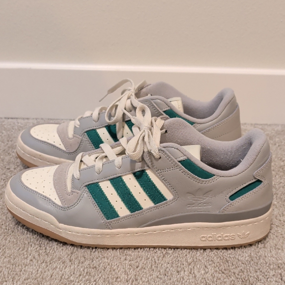 Adidas Forum Low 'Grey Court Green' Favorite Sneakers - Men 10.5